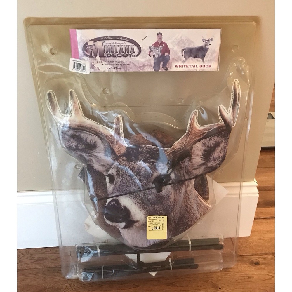NOS Vintage Montana Decoy Whitetail Buck Jerry McPherson Deer Hunting Decoy NIP